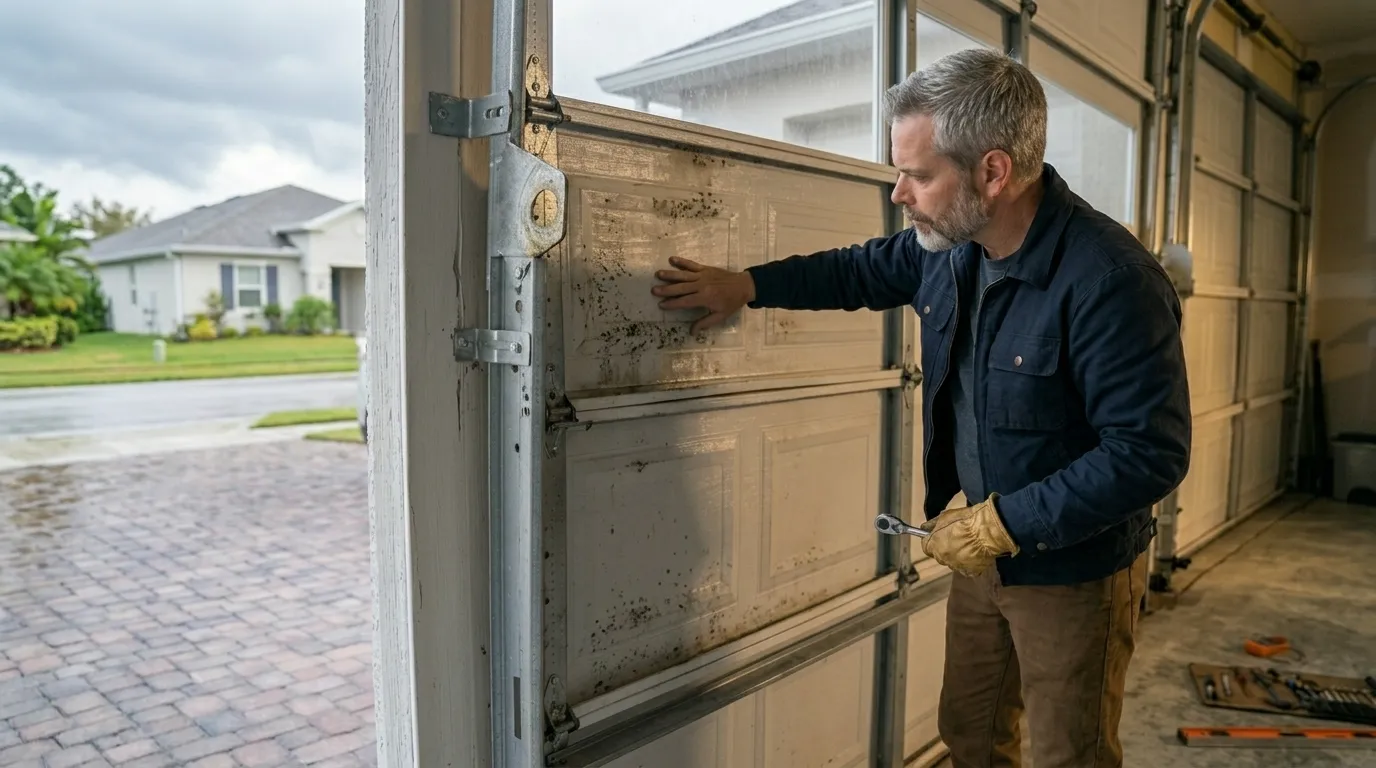 Garage door repair work in Oklahoma City, OK